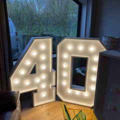 Light up LED numbers