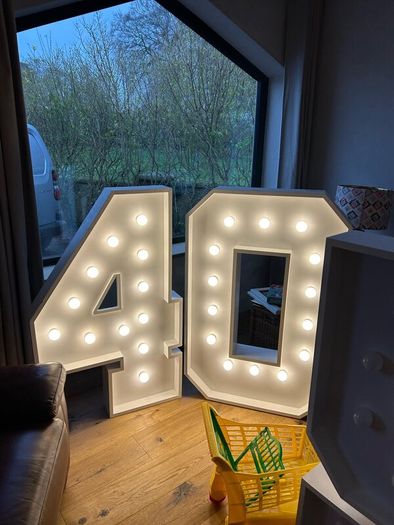 Light up LED numbers