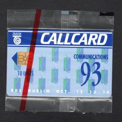 1993 Ireland 10 unit Communications '93 (Gemplus GEM1) Call Card Mint in Packaging. Telecom Eireann Card Number 1048