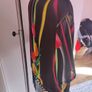 Black floral fringe cover up size UK14 EU42 Postage included Image 3