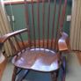Dutch Oak Rocking Chair with Cushions Image 6
