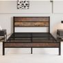 King Size Bed Frame with Wooden Headboard Bed Frames Image 6