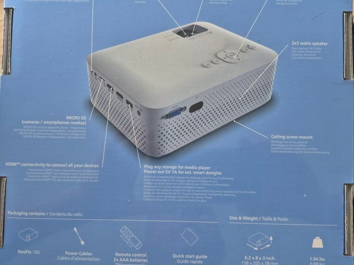 Phillips NeoPix 100 Projector- Unopened Box