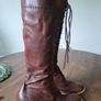Vintage Real Leather Pepe Jeans Boots 2006 AW Collection In Classic Brown Image 2