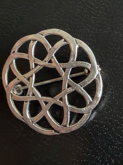 silver brooch