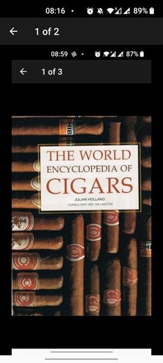 The World Encyclopedia of Cigars Paperback 2008 by Julian Holland