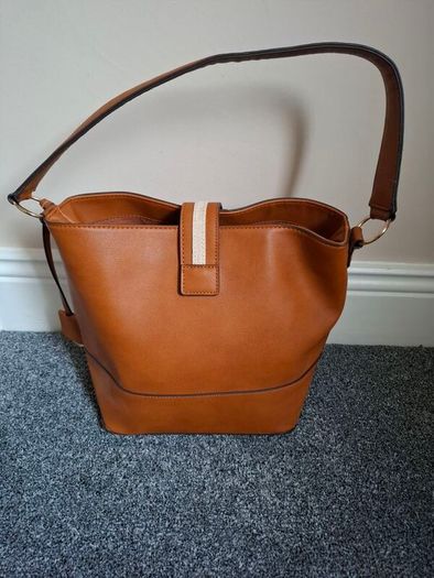 MISAKO tan handbag