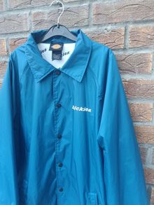 Dickies Button Up Windbreaker Jacket Mens Large L Slim Fit