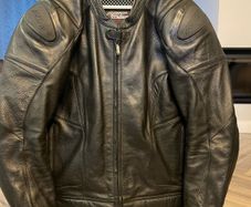 rst leather motorbike jacket as new