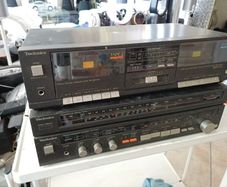 Technics amplifier and cassette player  for repair or parts