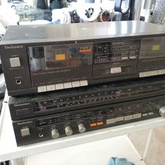 Technics amplifier and cassette player  for repair or parts