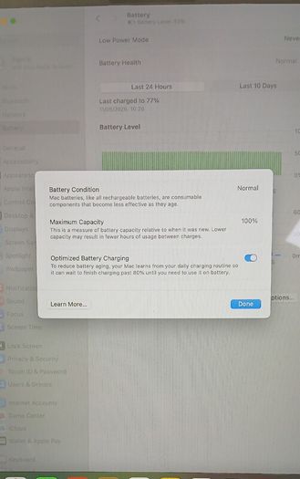 APPLE MacBook Air 15" (2025) - M4, 256 GB SSD, Midnight Maximum capacity :100% Cycle count: 91