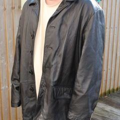 Mens Leather Jacket XXL