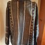Beautiful 100% Silk Black & Silver Jacket (Size 14) Image 5
