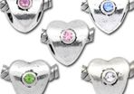 Pandora Style Rhinestone Love Hearts 2 for 1 Euro