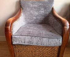 whicker armchair