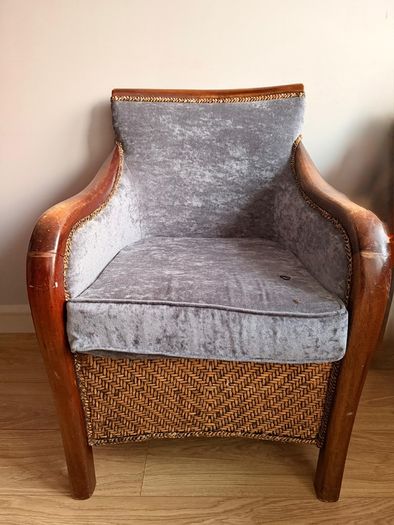 whicker armchair
