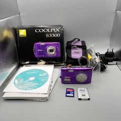 Nikon Coolpix S3300 16MP Digital Camera Purple - Boxed - Full Kit