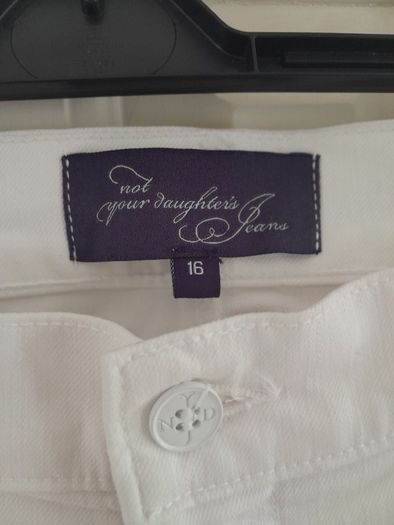 NYDJ White Cropped Jeans New