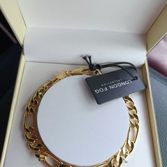 London Fog Gold link 8 inch Unisex Bracelet