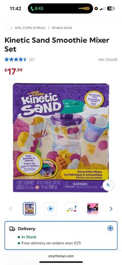 kinetic sand smoothie maker