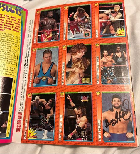 Wrestling autographs