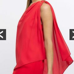 River Island Red jumpsuit