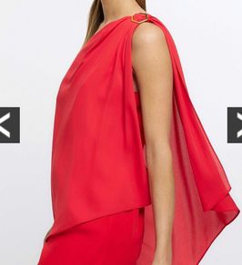 River Island Red jumpsuit