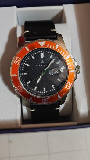 Brand New Nautis Dive Pro 200m Orange Bezel