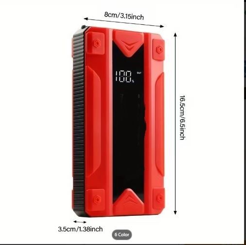 3000A Car Battery Jump Starter USB LED Light