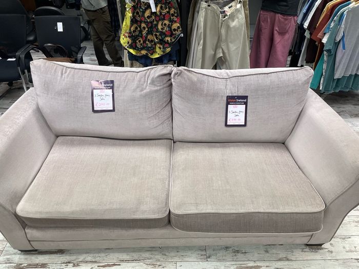 Grey 3 Seater Sofa