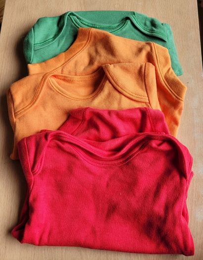 Baby rompers 0-3 - bright colours