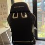 KING XL Black & White PVC Leather, Gaming + office chair Image 3