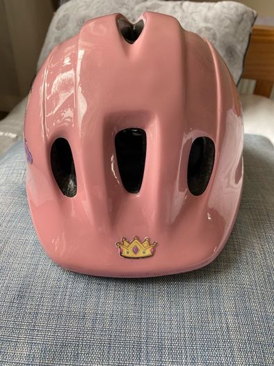 Girl's Pink Safety Helmet for Biking or Scooter