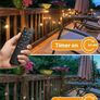 2 Pack 30M/100FT Garden Lights Mains Powered Outdoor with Remote, Each 40+2 LED Festoon String Lights Timer Dimmable, Shatterproof G40 Bulbs Waterproof Outside Lighting for Gazebo Patio Wedding Image 3