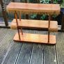 Vintage Genuine wood shelving unit Image 2