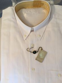 Vintage ANDRE Men's Shirt Long Sleeve White Large       -  Made in Ireland