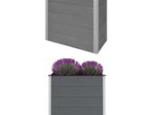 Garden Raised Bed WPC 100x50x91 cm Grey