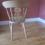 Vintage Hardwood Fiddle back chair. Image 5
