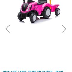 New Holland Foot To Floor Pink Tractor