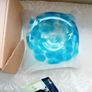 Jerpoint Glass Large Square Seablue Colour Bowl Image 3