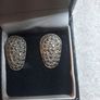 vintage silver marcasite earrings Image 3