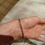 Silver tone bracelet with ball clasp Image 7