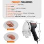 Electric Shawarma Knife, 80W Professional Turkish Kebab Knife, Commercial Stainless Steel Gyro Cutter, Doner Kebab Meat Slicer Image 4