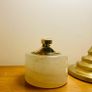 Vintage Azizoff of London Onyx Marble and Brass Table Lighter 60s or 70s Image 4