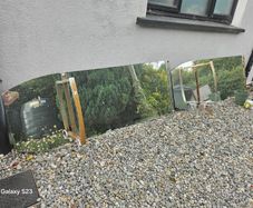 Mirrors large barber or outdoor feature garden mirrors x2