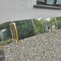 Mirrors large barber or outdoor feature garden mirrors x2