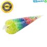 100 Clear Candy Cone Bags with Golden Twist Ties Image 6
