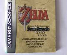 The Legend of Zelda: A Link to the Past and Four Swords Manual Gameboy Advance ONLY NO GAME