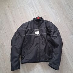 Motorbike jacket with tags
